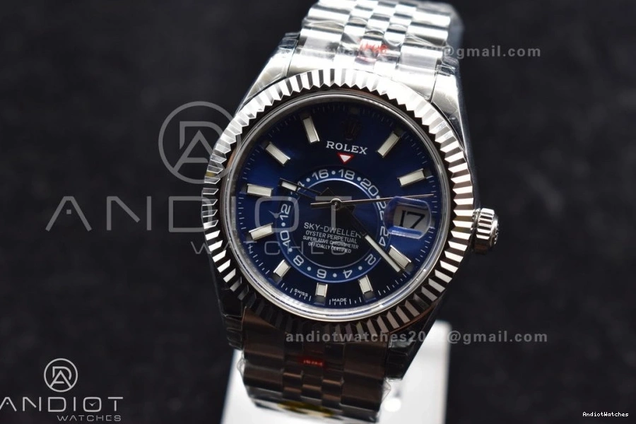 A23J Blue Noob SS on SS Jubilee Dial 1111 Best Affordable Edition Bracelet Skydweller 0425